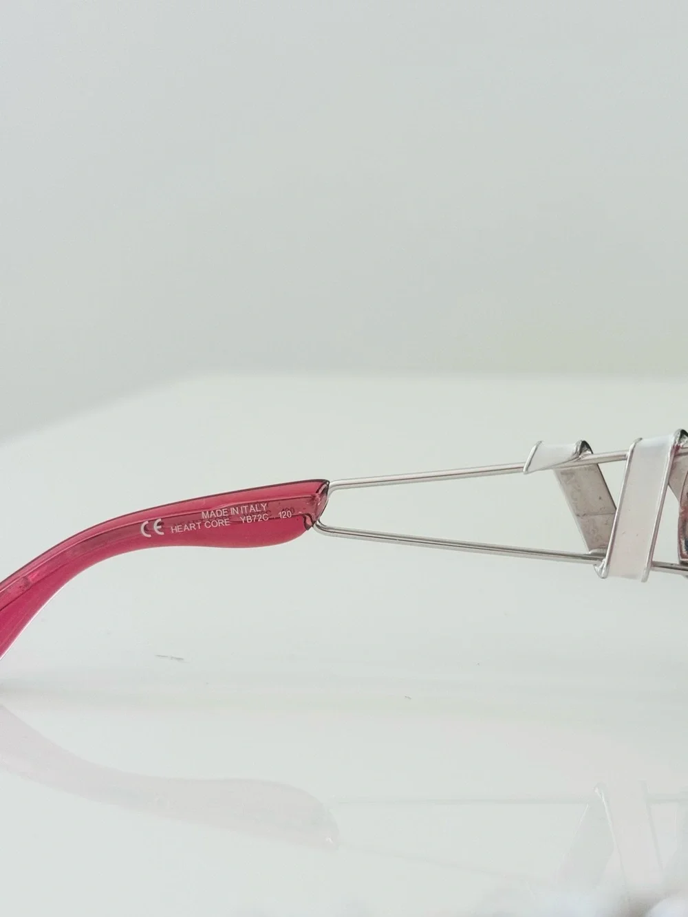 Extremely RARE 🍒 Vintage Dior heart core rimless Swarovski sunglasses